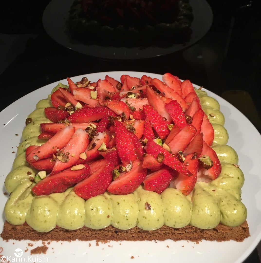 Tarte fraise pistache